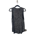 Gap Heather Gray Sleeveless Tank Top Size L Longline High Neck Stretch Knit Photo 3
