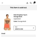 superdown Abstract Print Strapless Top Photo 5