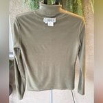 Carlisle Vintage  Olive Green Turtleneck Top Photo 3