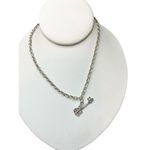 Three silver toned necklace set Photo 5