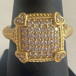Judith Ripka  Gold Diamonique Ring  Photo 0
