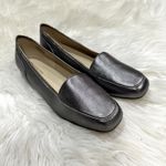 Bandolino  Metallic Faux Leather Loafers Sz 9.5 Photo 2