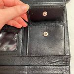 Brighton Black Embossed Convertible Leather Crossbody Clutch Wallet Photo 8