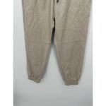 DO+BE Womens Cream Faux Leather Jogger Pants Size S Pull On Stretch Grunge Photo 3