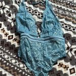 Victoria's Secret  Blue Lace Chemise with Plunging V-Neck Photo 0