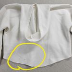 Billabong Windy Palms Womens Sweatshirt Size M White DIY Raw Cut Hem Crop Hoodie Photo 13