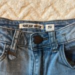 Sneak Peek Distressed Jean Shorts Size S Blue Photo 2