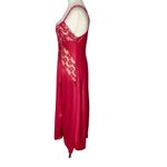 VINTAGE VAL MODE Maxi Nightgown Dress Red Size M Photo 3
