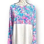 Lilly Pulitzer Large Finn Top Treasure Trove Long Sleeve Vacation Resort Beach Photo 6