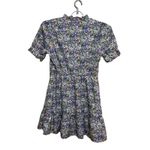 Allegra K Allegra Ruffle floral Chiffon Tie Neck Puff Short Sleeve women's smoke dress M Photo 10