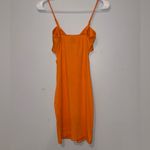 Princess Polly  Bright Orange Bow Top Cutout Mini Dress Photo 4