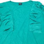 Matrushka Construction Dress Size Medium Handmade Shift Dress 3/4 Sleeves Ruffle Front Women's Dress Photo 3