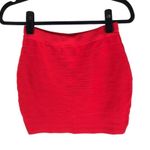 SEEK the Label  Womens Bandage Mini Skirt Stretch Pull On Red M Photo 1