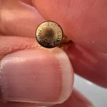 Vintage Black Hills Gold Pink Leaf Clip On Earring One Only No Pair 12K Photo 6