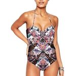 Beach Riot Diamond Moonshine Bustier Macrame strapless swimsuit Size Small Photo 2