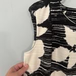 Apt. 9  Fit & Flare Sleeveless Women's Dress Women's Size Large Stretchy Black White Photo 8