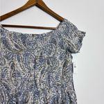 Old Navy  NWT Short Sleeved Off-the-Shoulder Paisley Smocked Midi Dress Photo 4