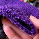 Beautiful 100% HANDMADE & WOOL warm headband Purple Photo 2