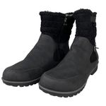 Jbu  Gabriella Water Resistant Snow Rain Boots 10W Wide Black Quilted Side Zip Photo 1