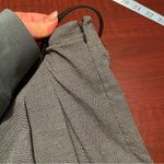 Loft Petites High Waist Wide Leg Cropped Pants Grey with belt - Size 12P Photo 9