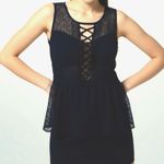 Nanette Lepore  Lace Crochet Top Sz 4 Corset Peplum Blouse Dark Romantic Feminine Photo 0
