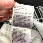 Maison Jules Womens Plaid Pants Crop Ankle Length Skinny Black White Medium Photo 11