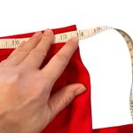 Red high waisted mini shorts , dress shorts Size M Photo 3