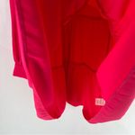 Amanda Uprichard  Saffron Dress in Begonia Pink Long Sleeve V-Neck Tiered Mini XS Photo 5