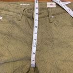 AG Adriano Goldschmied  Jeans Womens 26‎ Green Prima Ankle Cigarette Snake Print Photo 8