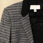 Hugo Boss BOSS  blue tweed woven crop blazer Photo 2