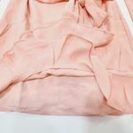 MORE TO COME Khloe Ruffle Sleeve Mini Dress in Blush XS Pink Photo 3