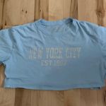 Aeropostale New York Light Blue Cropped Boyfriend Tee Photo 0