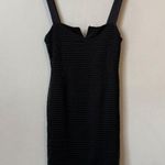 Good American  Sheer Mesh Midi Dress Women's 2 Medium Black Bodycon Party LBD Photo 4