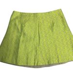 J.Crew  Factory  Women's Neon Green Jacquard Skirt Size 10 Photo 1