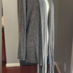 Orange Creek Open Front Comfy Striped Black & White Cardigan Photo 1