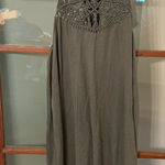 Billabong  Olive Sleeveless Crochet Midi Dress - Size Small Photo 0