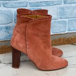 Sézane Sezane dust Pink Suede Ankle Boots Size 37/7 Photo 0