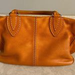 Tod's Orange Slouchy Leather Shoulder Bag Photo 5