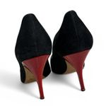 Kate Spade Black suede high heel pumps with red sole #glamour #partyshoes Photo 1