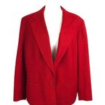 Pendleton VTG  Red 100% Virgin Wool Blazer Button Photo 0