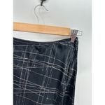 The Limited  Women Size M Silk Black Printed Midi Skirt Career Office Pull On Photo 3