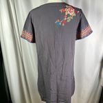 Andree by Unit  Women's‎ Embroidered Dress Gray Floral Medium Boho Casual Photo 8