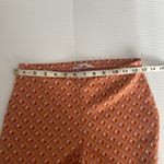 ZARA Women  HIGH‎ RISE FLARED JACQUARD PANTS ORANGE MULTI 70s Photo 7
