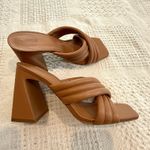 Abound  10 Pearl cross band flared chunky block heel sandal 3091 Photo 5