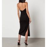 Helmut Lang Turtleneck Faux Leather Dress in Black XSmall New Womens Midi Jersey Photo 13