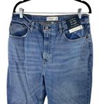 Abercrombie & Fitch NEW 90's Straight Blue Ultra High Rise Denim Jeans Pants 32 Photo 3