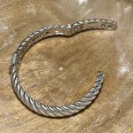 Judith Ripka Diamonique CZ Sterling Silver Hinged Cuff Bracelet Photo 10