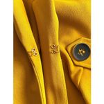 NYCC Mustard Yellow Blazer Jacket Women’s Medium Shoulder Pads Hook Closure NWT Photo 7