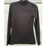 Halogen  Women’s Ribbed Turtleneck Long Sleeve Sweater Top Black Size S Photo 0