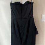 White House | Black Market Black Strapless Cocktail Dress- Size 2 Photo 5